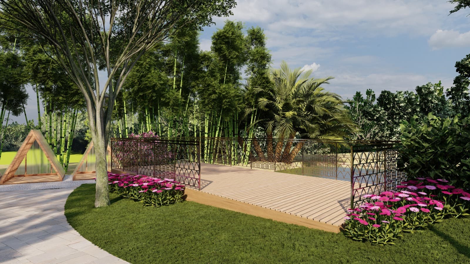 Jardim Getsemani - ambiente de contemplacao